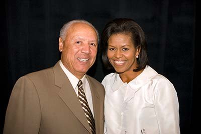 Lenny Wilson and Michelle Obama