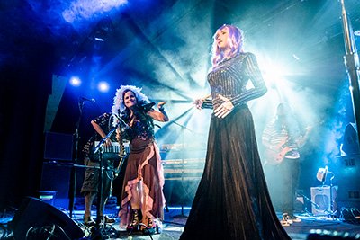 Opera rock stage performance