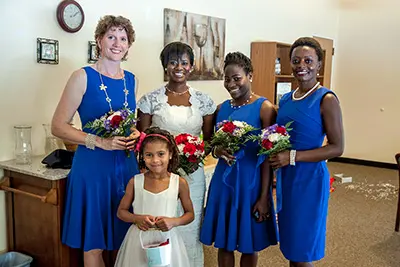 Blue Bridesmaid Dress
